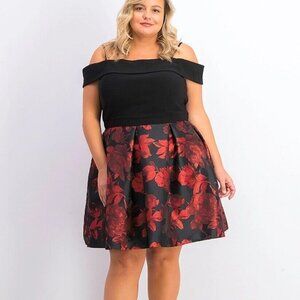 R&M Richards Women Plus Size Formal Evening Cocktail Party Prom Dress, Sz 22W